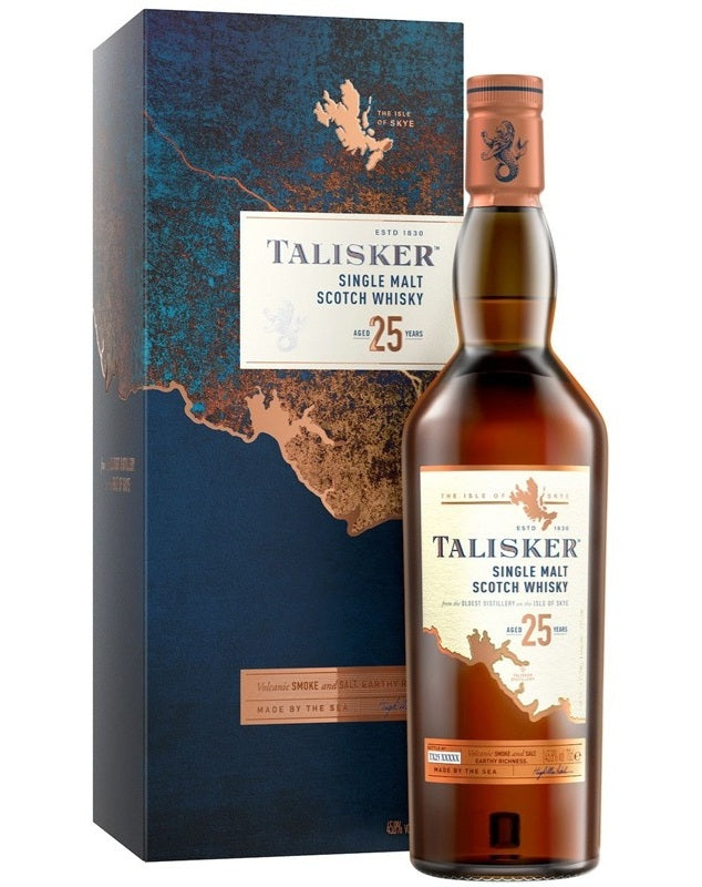 【高級】TALISKER 25年 シングルモルトスコッチウイスキー 700ml タリスカー 25年 シングルモルト スコッチウイスキー 箱付き 700ml