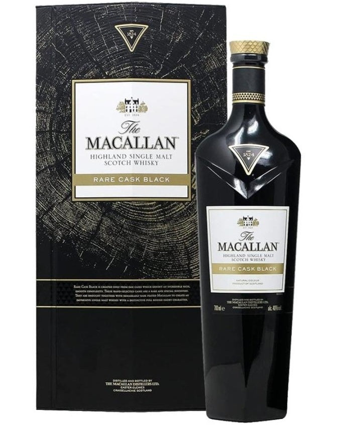 新品マッカランブラックMacallan Black ザ・マッカラン レアカスク ブラック 箱付き 700ml 48% シングルモルト