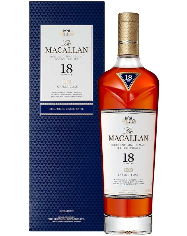 ザ・マッカラン ダブルカスク 18年 箱付き 700ml 43% シングルモルト