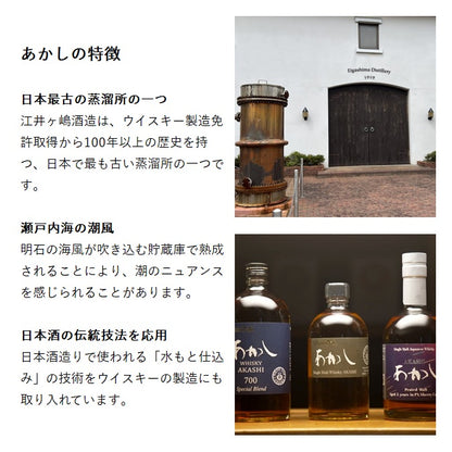 シングルモルトあかし シェリーカスク PX 5年 500ml 61% 箱付き カスクストレングス 江井ヶ嶋酒造