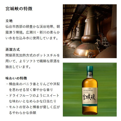ニッカ 宮城峡 箱付き 700ml 45% シングルモルトウイスキー パッケージリニューアル