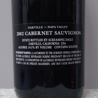 スクリーミング・イーグル 2002 750ml アメリカ カリフォルニア ナパ・ヴァレー カルトワイン 正規品